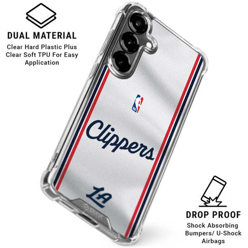 NBA Los Angeles Clippers Team Jersey Galaxy S26 Clear Case