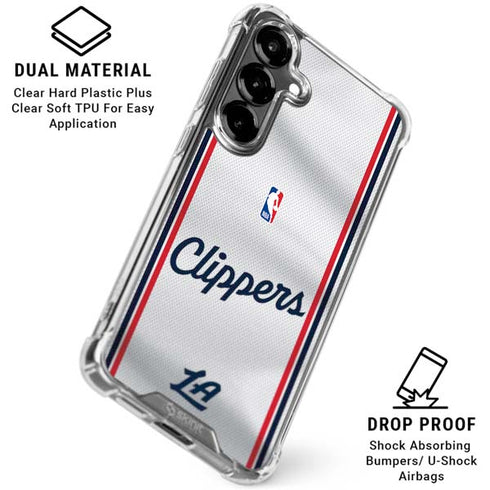NBA Los Angeles Clippers Team Jersey Galaxy S26 Plus Clear Case