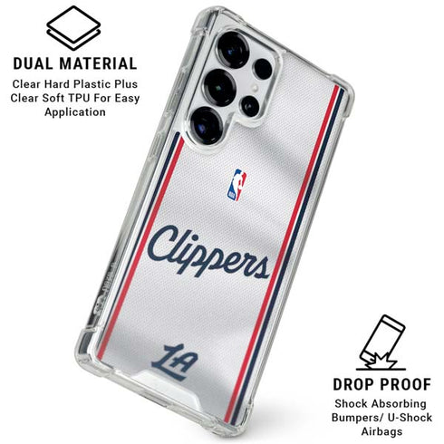 NBA Los Angeles Clippers Team Jersey Galaxy S26 Ultra Clear Case