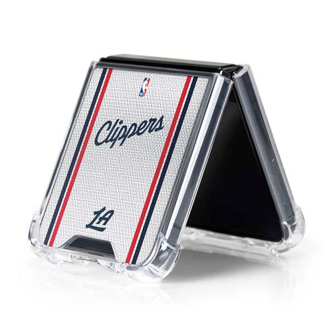 NBA Los Angeles Clippers Team Jersey Galaxy Z Flip5 5G Clear Case