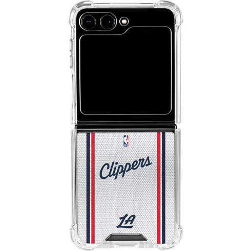 NBA Los Angeles Clippers Team Jersey Galaxy Z Flip6 Clear Case