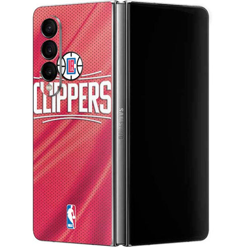 NBA Los Angeles Clippers Team Jersey Galaxy Z Fold4 5G Skin