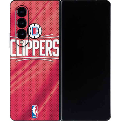 NBA Los Angeles Clippers Team Jersey Galaxy Z Fold4 5G Skin