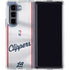 NBA Los Angeles Clippers Team Jersey Galaxy Z Fold5 5G Clear Case