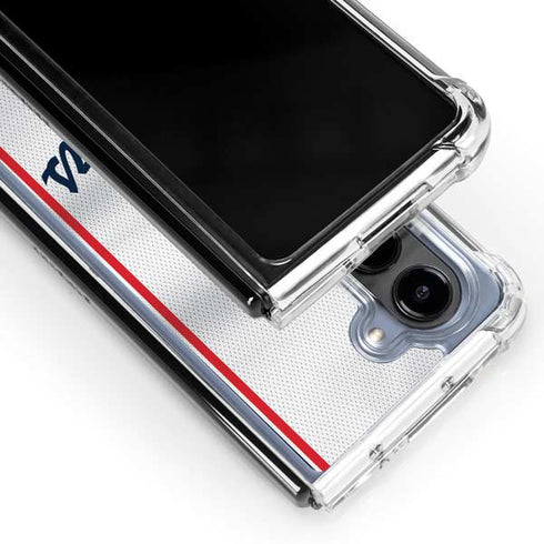 NBA Los Angeles Clippers Team Jersey Galaxy Z Fold5 5G Clear Case