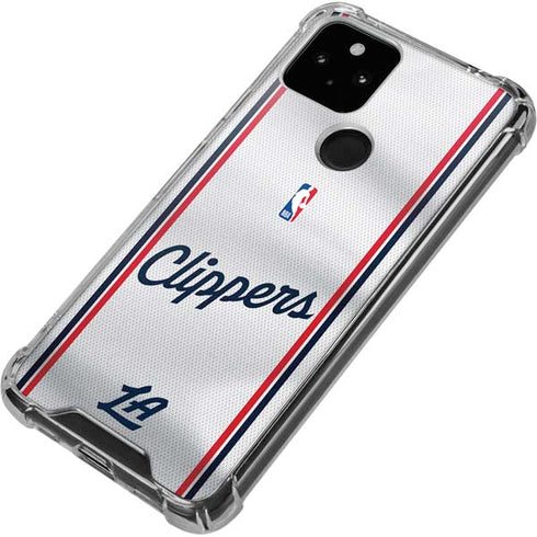 NBA Los Angeles Clippers Team Jersey Google Pixel 5a 5G Clear Case