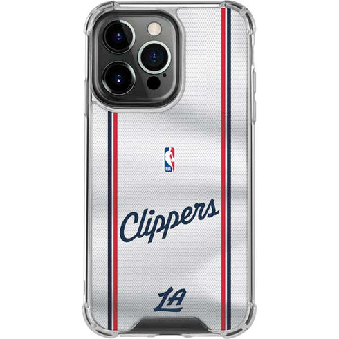 NBA Los Angeles Clippers Team Jersey iPhone 14 Pro Clear Case