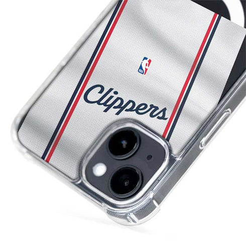 NBA Los Angeles Clippers Team Jersey iPhone 15 Plus MagSafe Case