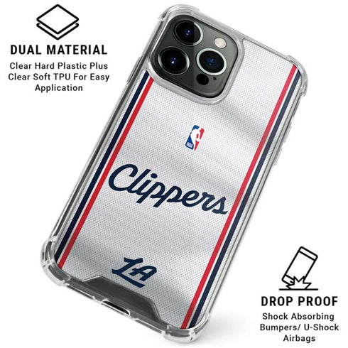 NBA Los Angeles Clippers Team Jersey iPhone 15 Pro Clear Case