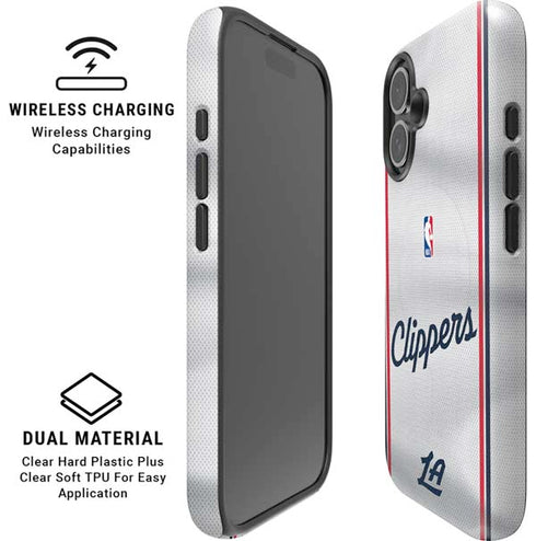 NBA Los Angeles Clippers Team Jersey iPhone 16 Magsafe Impact Case