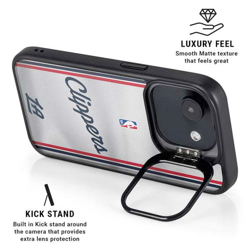 NBA Los Angeles Clippers Team Jersey iPhone 16e Kickstand Case