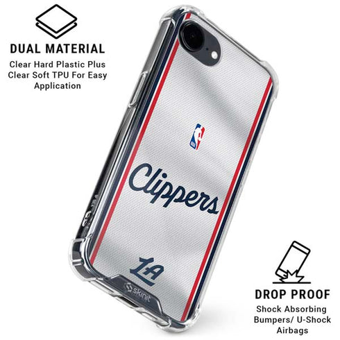 NBA Los Angeles Clippers Team Jersey iPhone 16e Clear Case