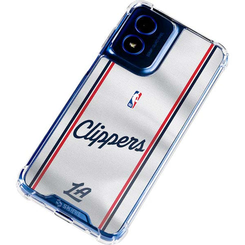 NBA Los Angeles Clippers Team Jersey Moto G 5G (2024) Clear Case