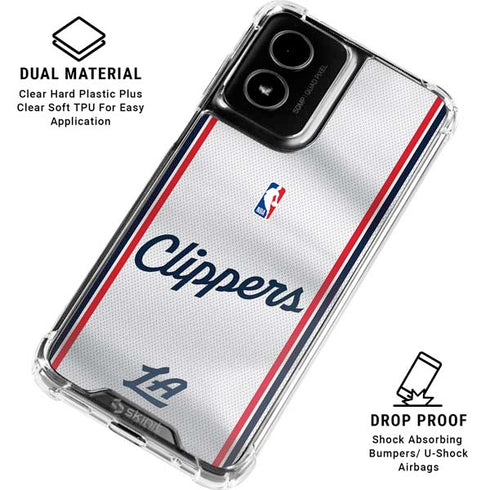 NBA Los Angeles Clippers Team Jersey Moto G Power 5G (2024) Clear Case