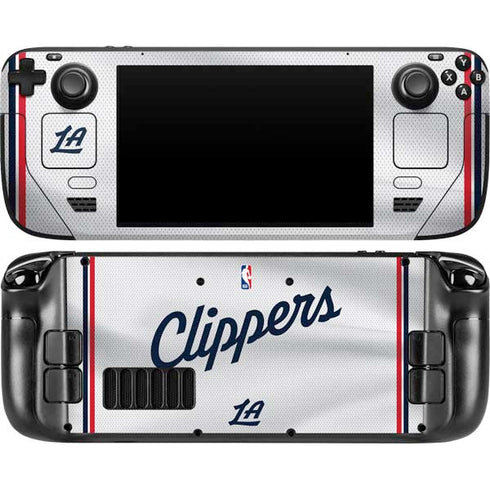 NBA Los Angeles Clippers Team Jersey Steam Deck Handheld Gaming Computer OLED Skin