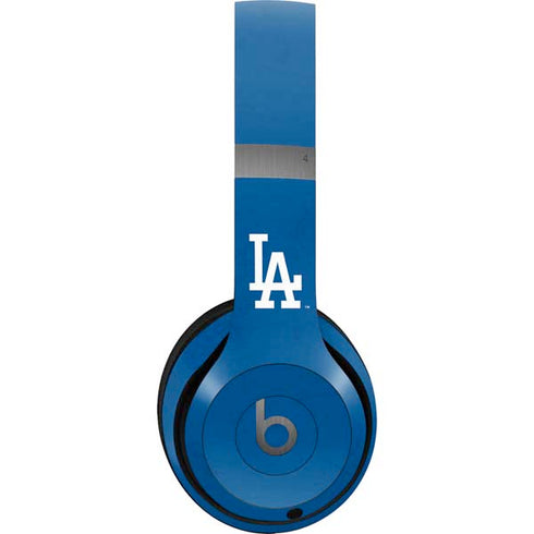MLB Los Angeles Dodgers - Solid Distressed Beats Solo 4 Wireless Headphones Skin