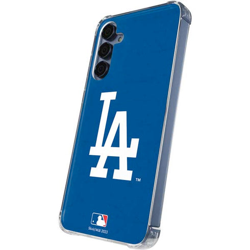 MLB Los Angeles Dodgers - Solid Distressed Galaxy A55 5G Clear Case