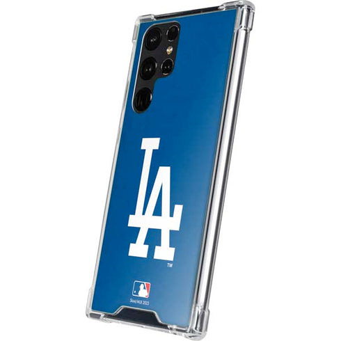 MLB Los Angeles Dodgers - Solid Distressed Galaxy S23 Ultra Clear Case