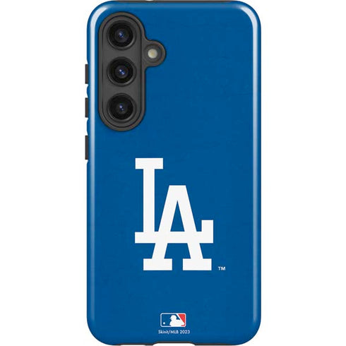 MLB Los Angeles Dodgers - Solid Distressed Galaxy S25 Impact Case