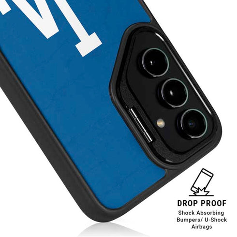 MLB Los Angeles Dodgers - Solid Distressed Galaxy S25 Kickstand Case