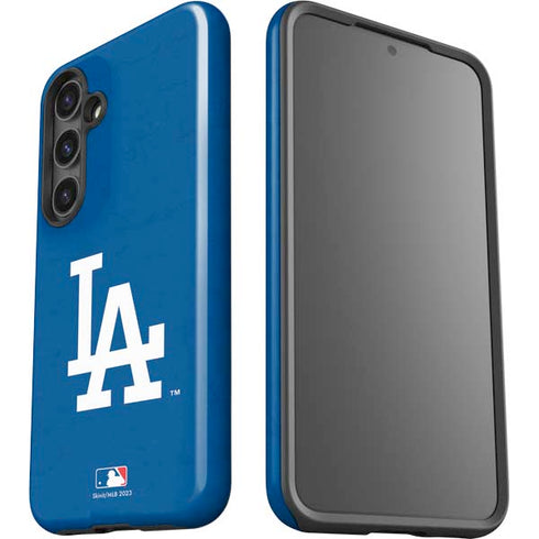 MLB Los Angeles Dodgers - Solid Distressed Galaxy S25 Plus Impact Case
