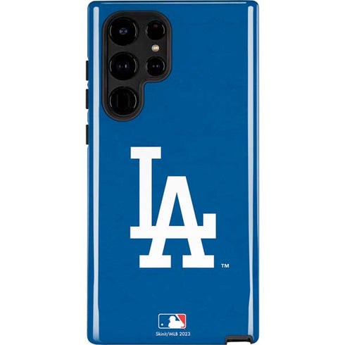 MLB Los Angeles Dodgers - Solid Distressed Galaxy S25 Ultra Impact Case