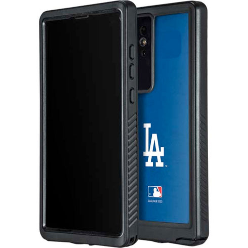 MLB Los Angeles Dodgers - Solid Distressed Galaxy S24 Ultra Waterproof Case