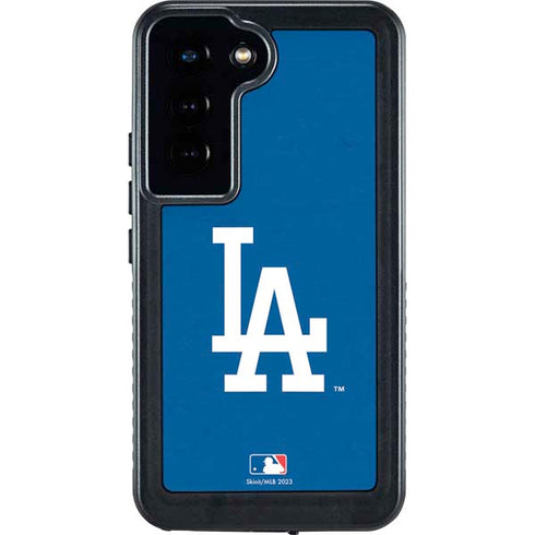 MLB Los Angeles Dodgers - Solid Distressed Galaxy S24 Waterproof Case