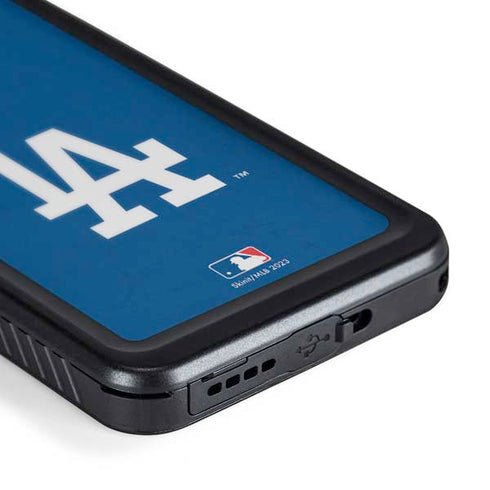 MLB Los Angeles Dodgers - Solid Distressed Galaxy S24 Waterproof Case