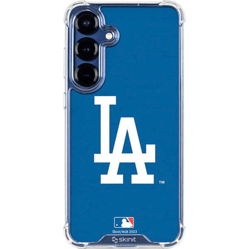 MLB Los Angeles Dodgers - Solid Distressed Galaxy S25 FE Clear Case