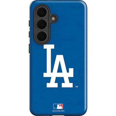 MLB Los Angeles Dodgers - Solid Distressed Galaxy S26 Impact Case