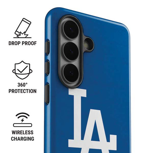 MLB Los Angeles Dodgers - Solid Distressed Galaxy S26 Impact Case