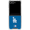 MLB Los Angeles Dodgers - Solid Distressed Galaxy Z Flip7 Clear Case