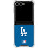 MLB Los Angeles Dodgers - Solid Distressed Galaxy Z Flip7 Clear Case