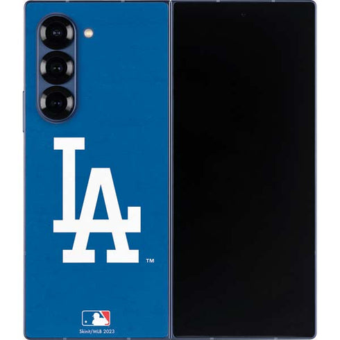 MLB Los Angeles Dodgers - Solid Distressed Galaxy Z Fold6 Skin