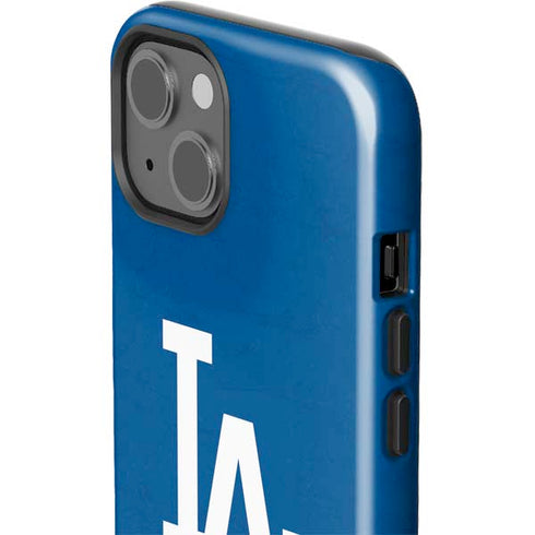 MLB Los Angeles Dodgers - Solid Distressed iPhone 15 Impact Case