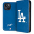 MLB Los Angeles Dodgers - Solid Distressed iPhone 15 Plus Folio Case