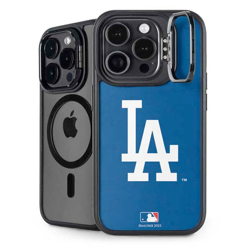 MLB Los Angeles Dodgers - Solid Distressed iPhone 15 Pro Kickstand Case