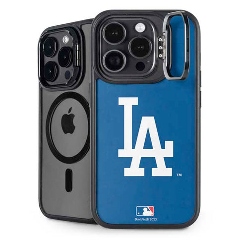 MLB Los Angeles Dodgers - Solid Distressed iPhone 15 Pro Max Kickstand Case