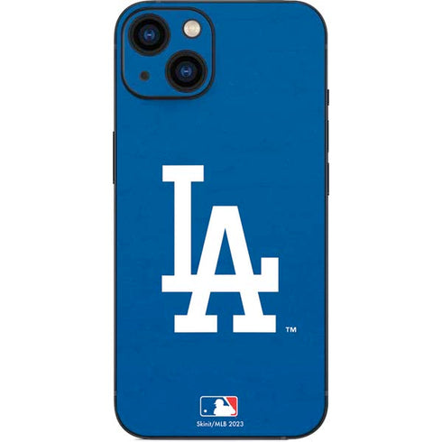 MLB Los Angeles Dodgers - Solid Distressed iPhone 15 Skin