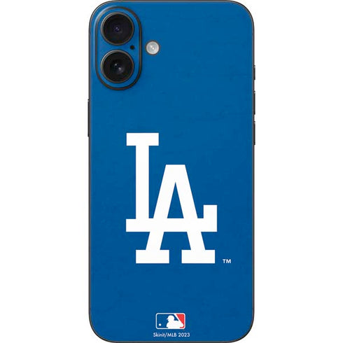MLB Los Angeles Dodgers - Solid Distressed iPhone 16 Plus Skin