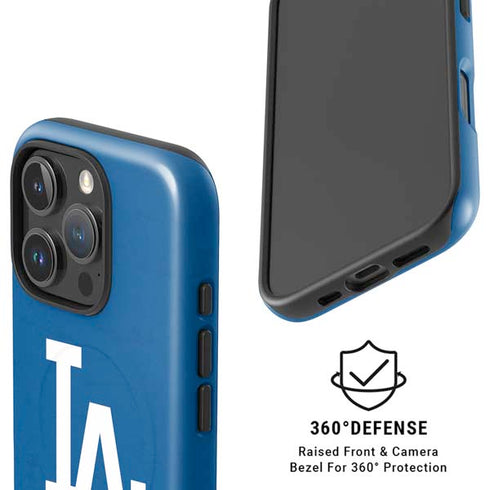 MLB Los Angeles Dodgers - Solid Distressed iPhone 16 Pro Magsafe Impact Case