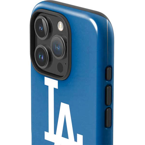 MLB Los Angeles Dodgers - Solid Distressed iPhone 16 Pro Max Impact Case