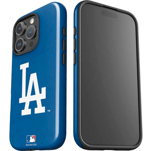 MLB Los Angeles Dodgers - Solid Distressed iPhone 16 Pro Max Impact Case