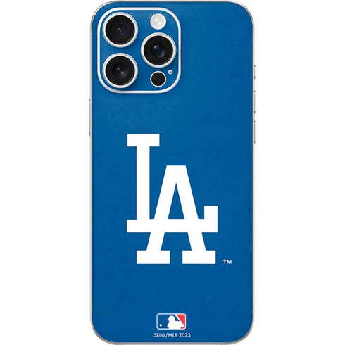 MLB Los Angeles Dodgers - Solid Distressed iPhone 16 Pro Max Skin