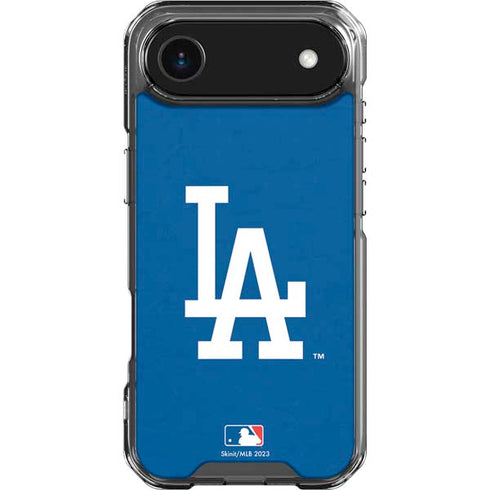 MLB Los Angeles Dodgers - Solid Distressed iPhone 17 Air Clear Case