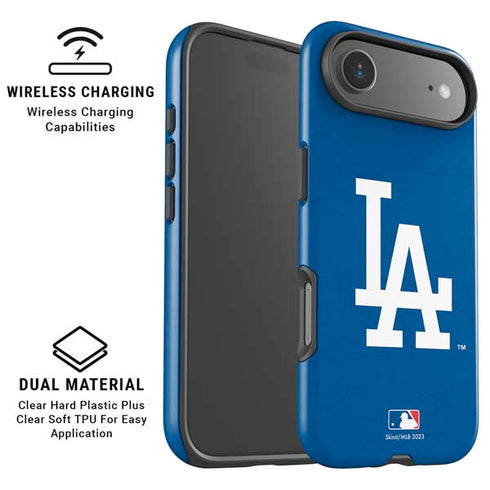MLB Los Angeles Dodgers - Solid Distressed iPhone 17 Air Magsafe Impact Case
