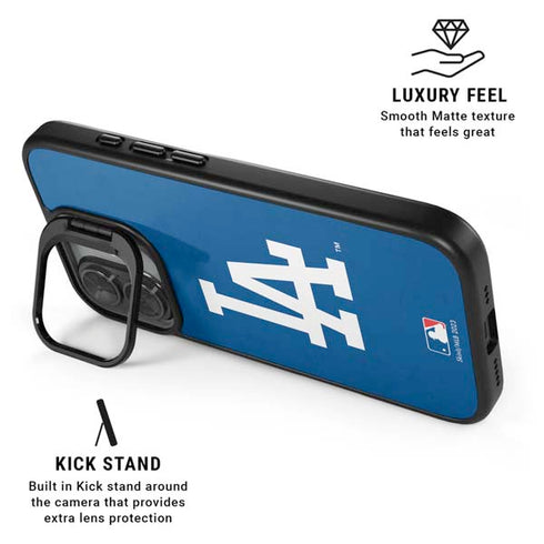 MLB Los Angeles Dodgers - Solid Distressed iPhone 17 Kickstand Case