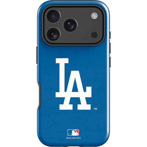 MLB Los Angeles Dodgers - Solid Distressed iPhone 17 Pro Max Impact Case