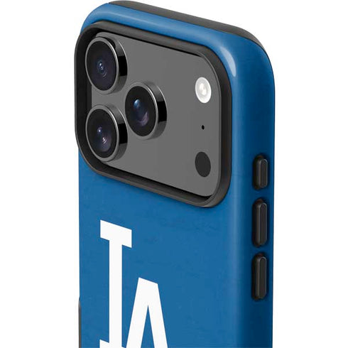 MLB Los Angeles Dodgers - Solid Distressed iPhone 17 Pro Max Impact Case